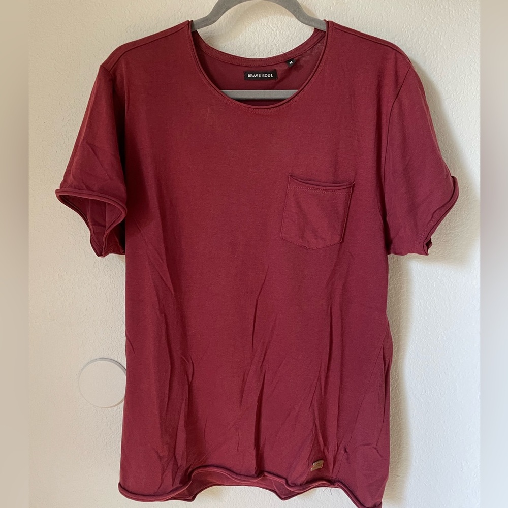 Brave Soul raw edge t-shirt